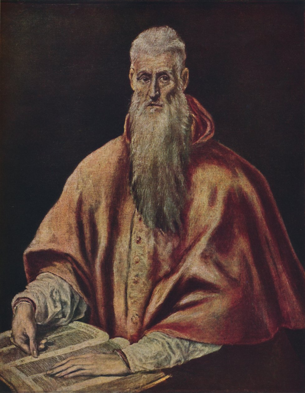 Kardinal olarak Aziz Jerome, Kardinal olarak Aziz Jerome, c1590-1600, 1938 by El Greco