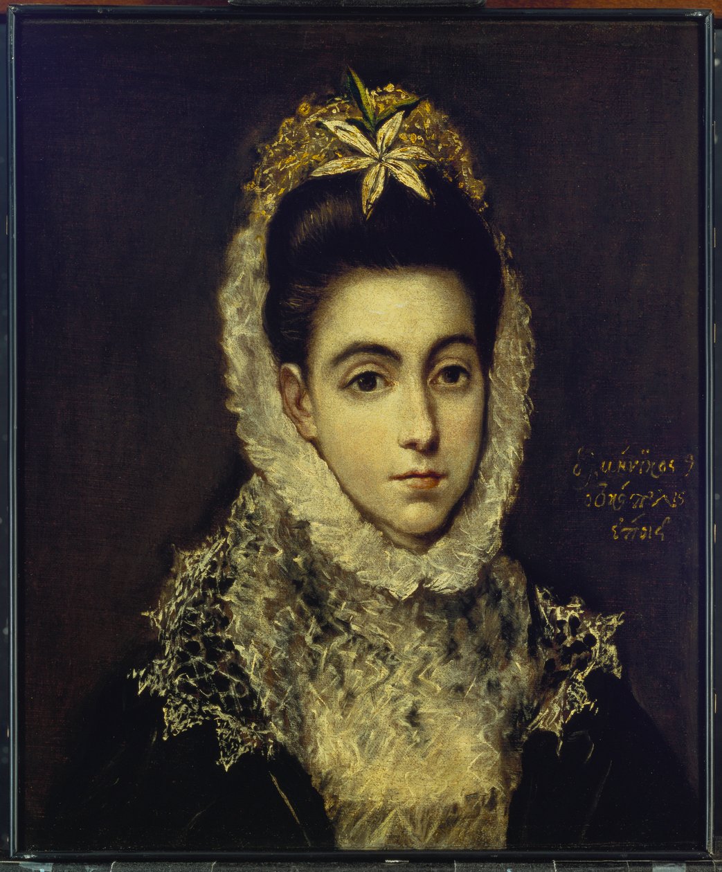 genç bir bayanın portresi by El Greco