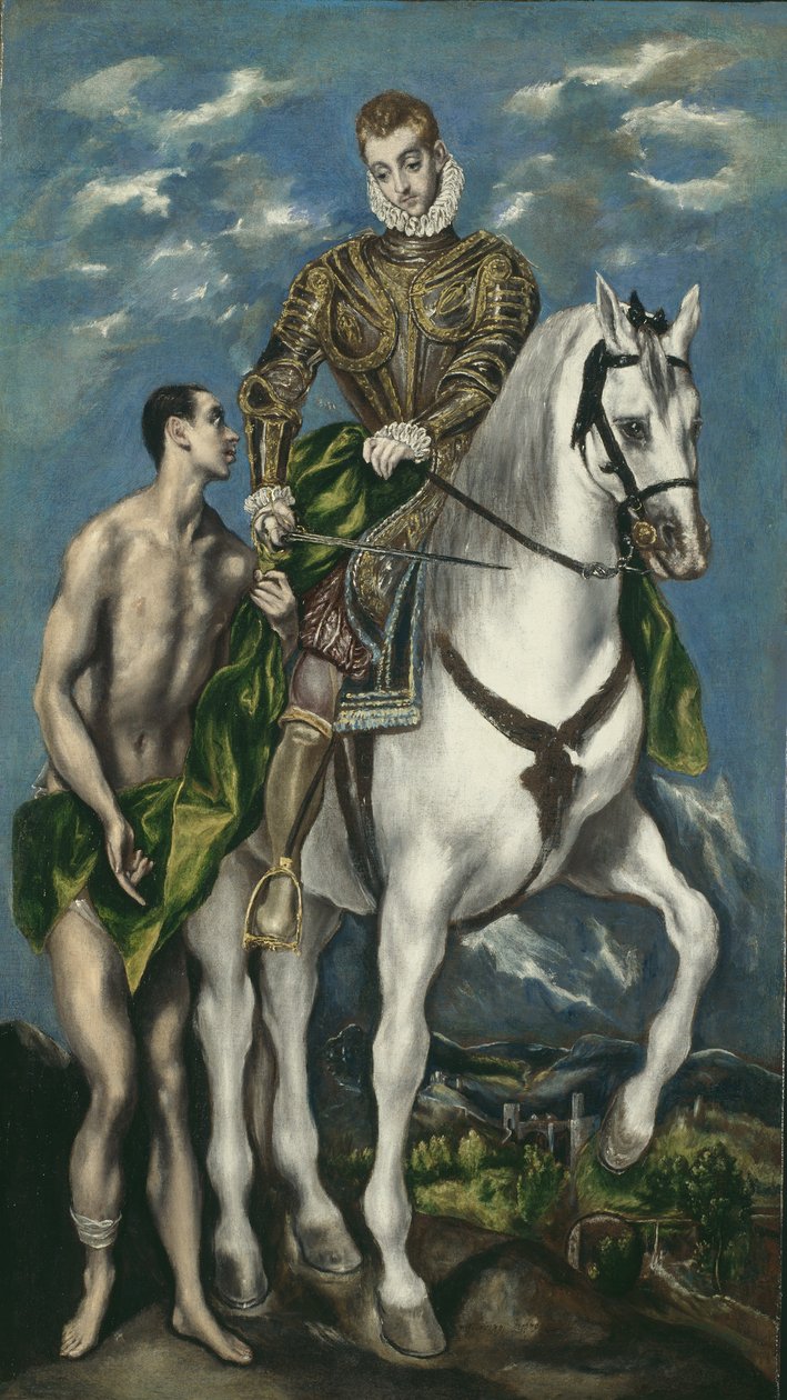 Aziz Martin ve Dilenci, 1597-1600 by El Greco