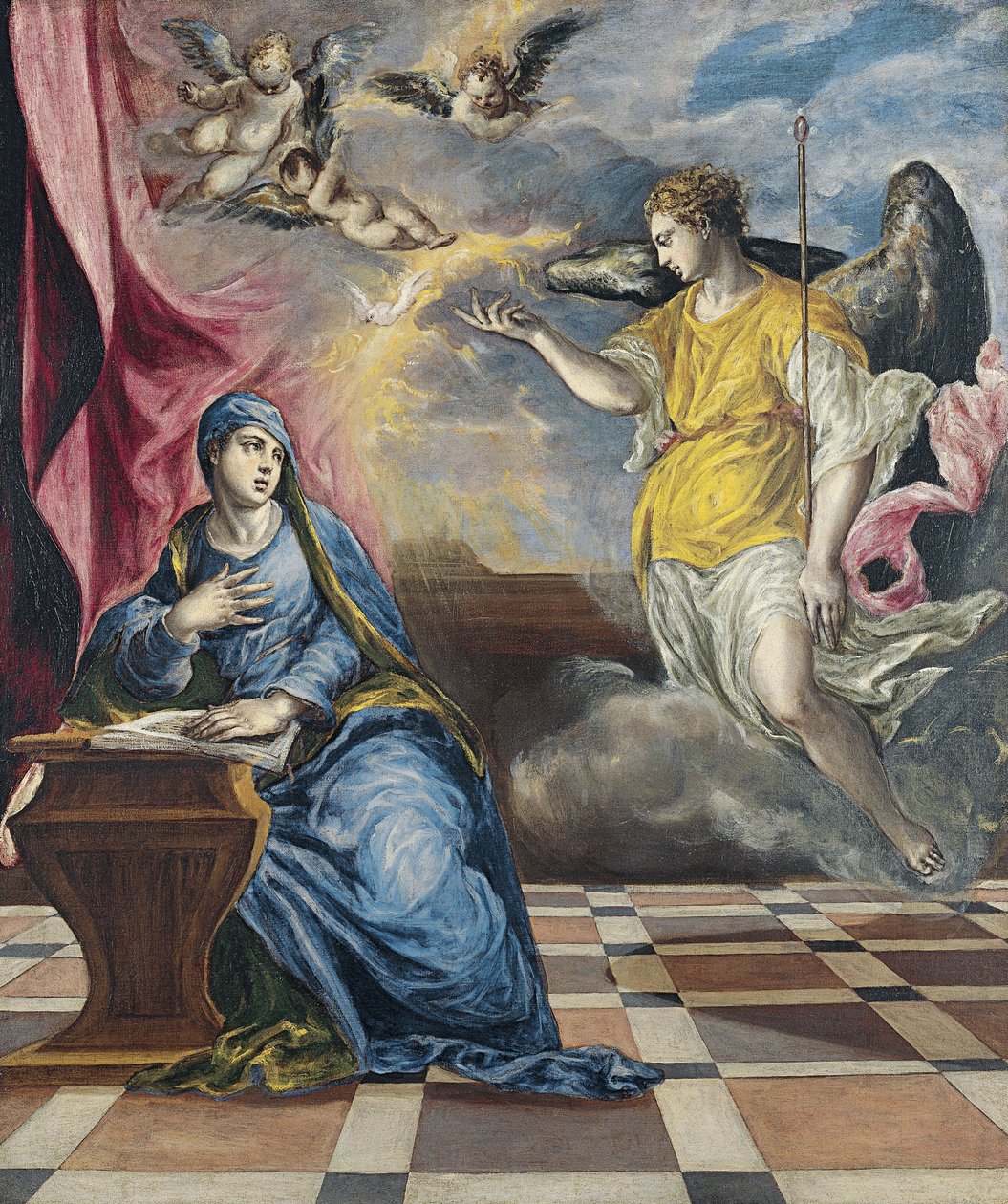 Müjde, yaklaşık 1576 by El Greco