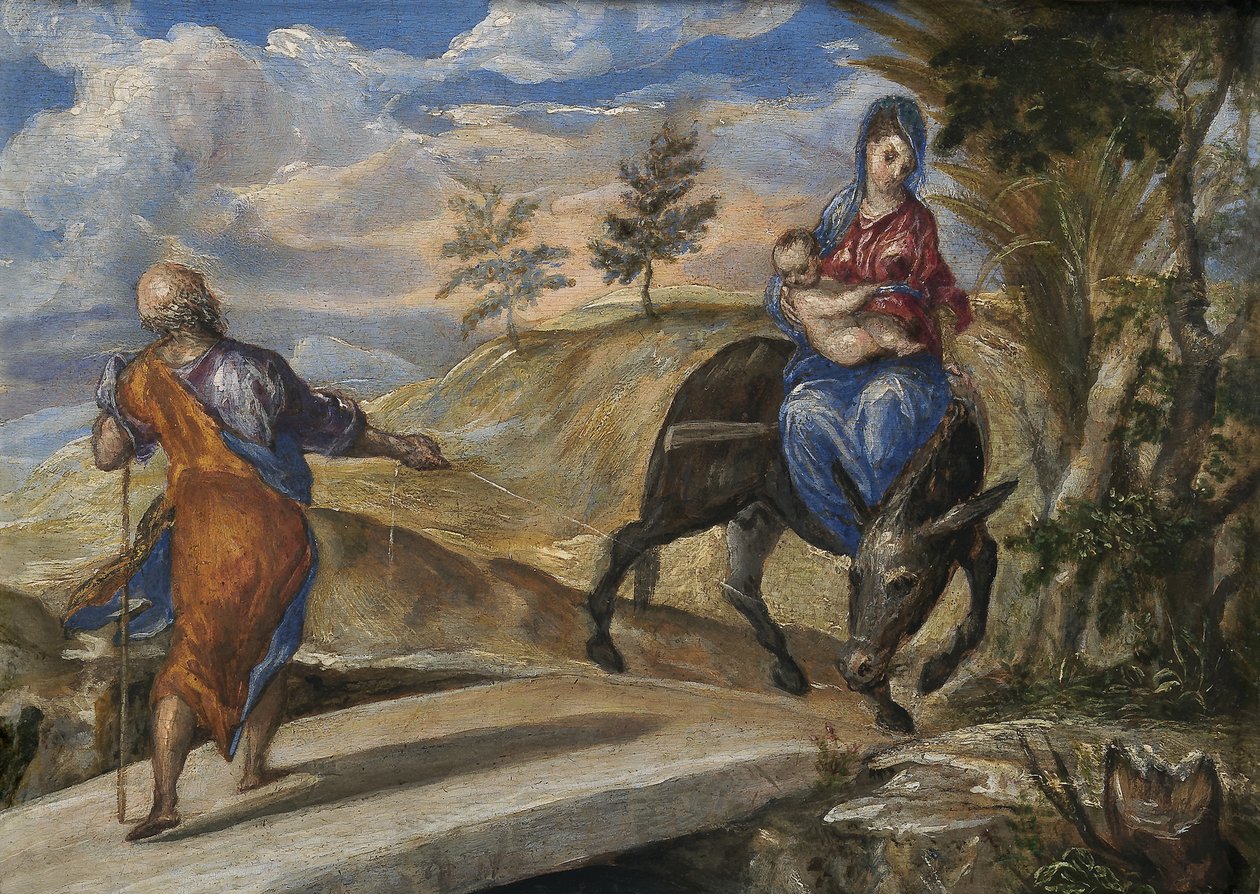 Mısır'a Uçuş, c. 1570 by El Greco
