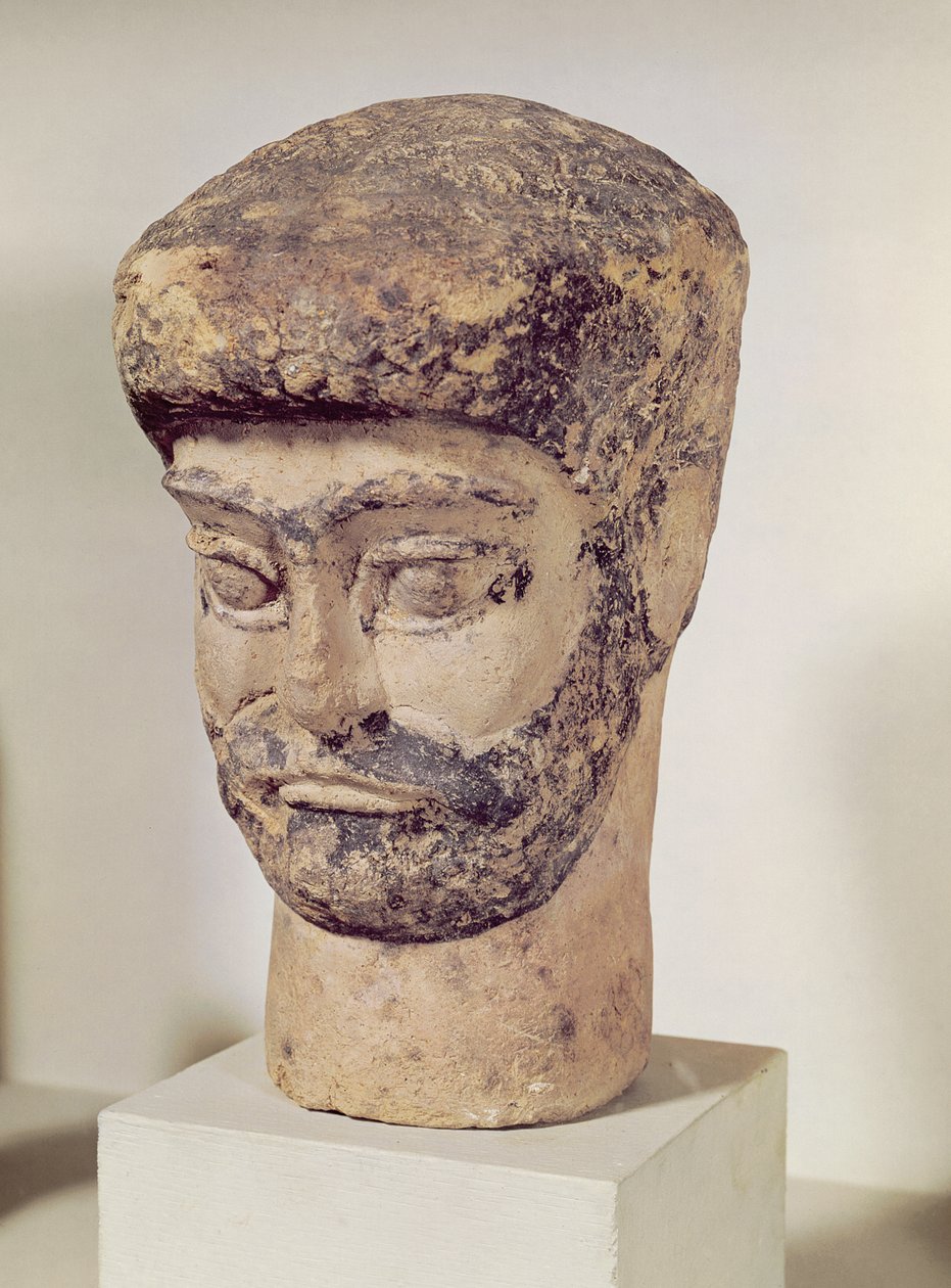 Boncuklu bir adamın başı, MÖ 1800 dolayları by Elamite