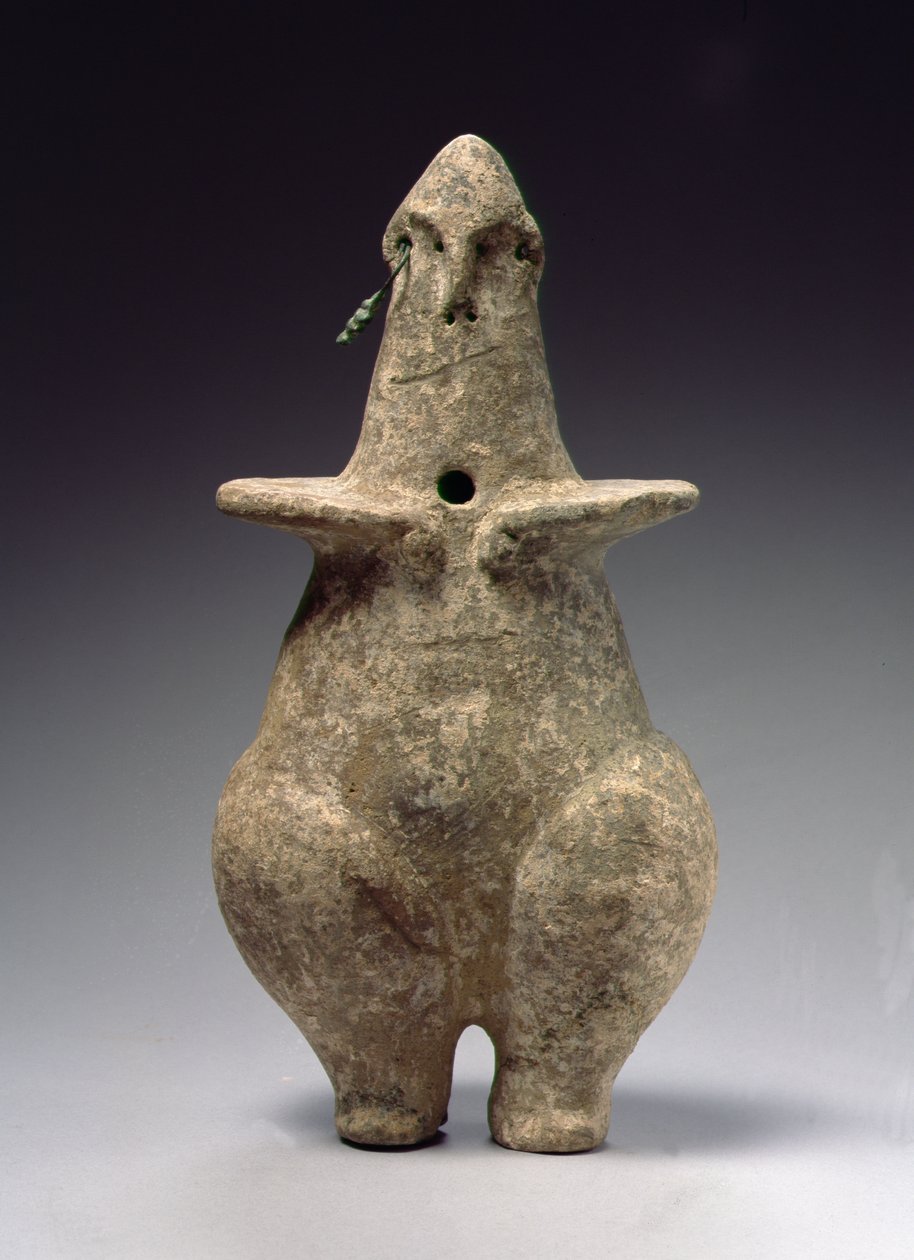 Steatopygos figürü, Amlash, MÖ 2. binyıl sonu-erken 1. binyıl (pişmiş toprak) by Elamite