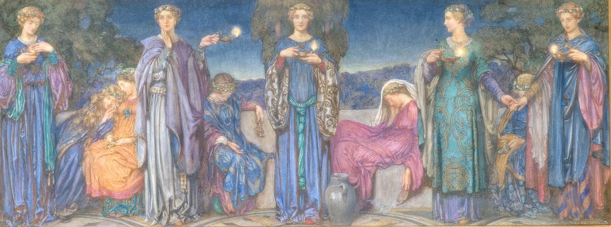 Bilge ve Aptal Bakireler by Eleanor Fortescue-Brickdale
