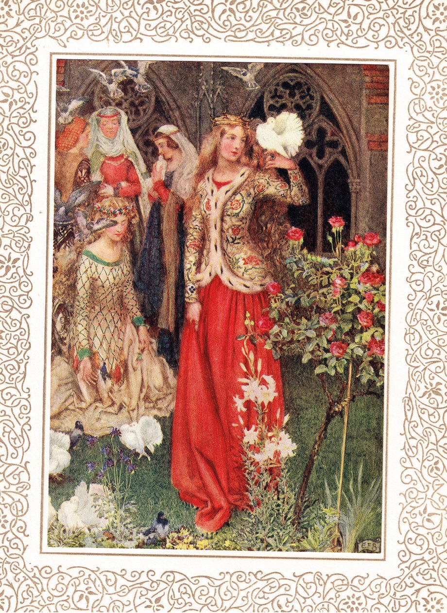 Guinevere ve hanımları altın günlerde, Hodder & Stoughton tarafından yayınlanan Alfred Tennyson