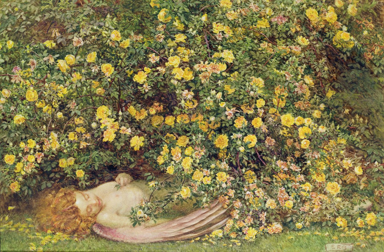 Haziran öldü (kağıt üzerine suluboya) by Eleanor Fortescue Brickdale