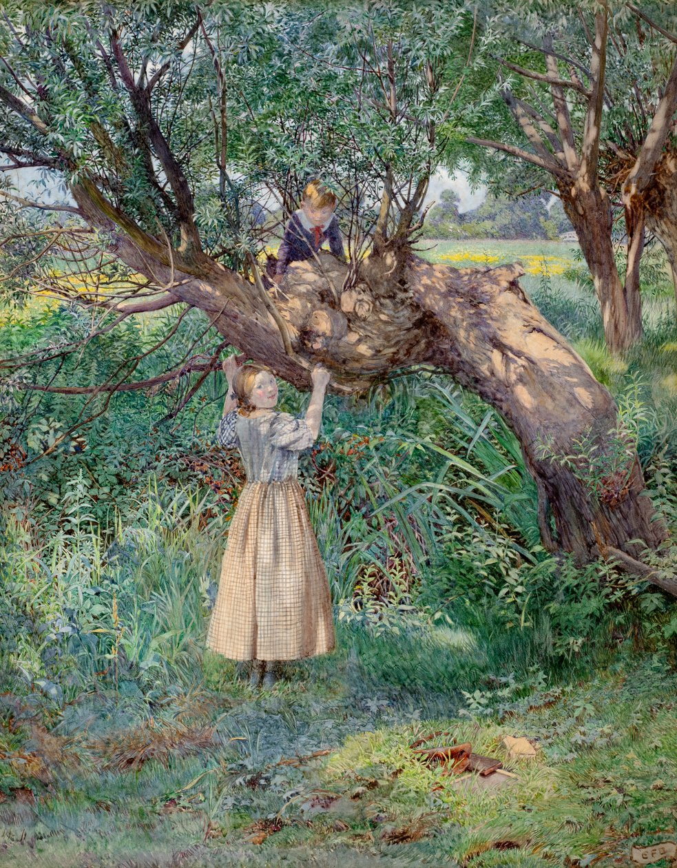 The Truants (suluboya) by Eleanor Fortescue-Brickdale
