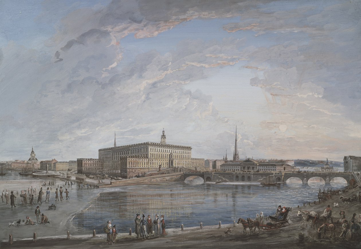 Stockholm manzarası by Elias Martin