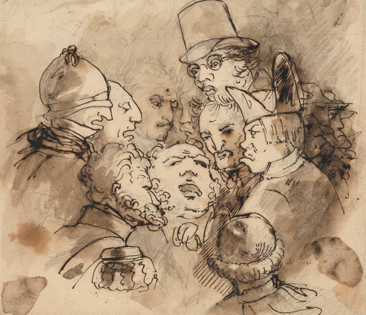 karikatür kafaları grubu by Elias Martin