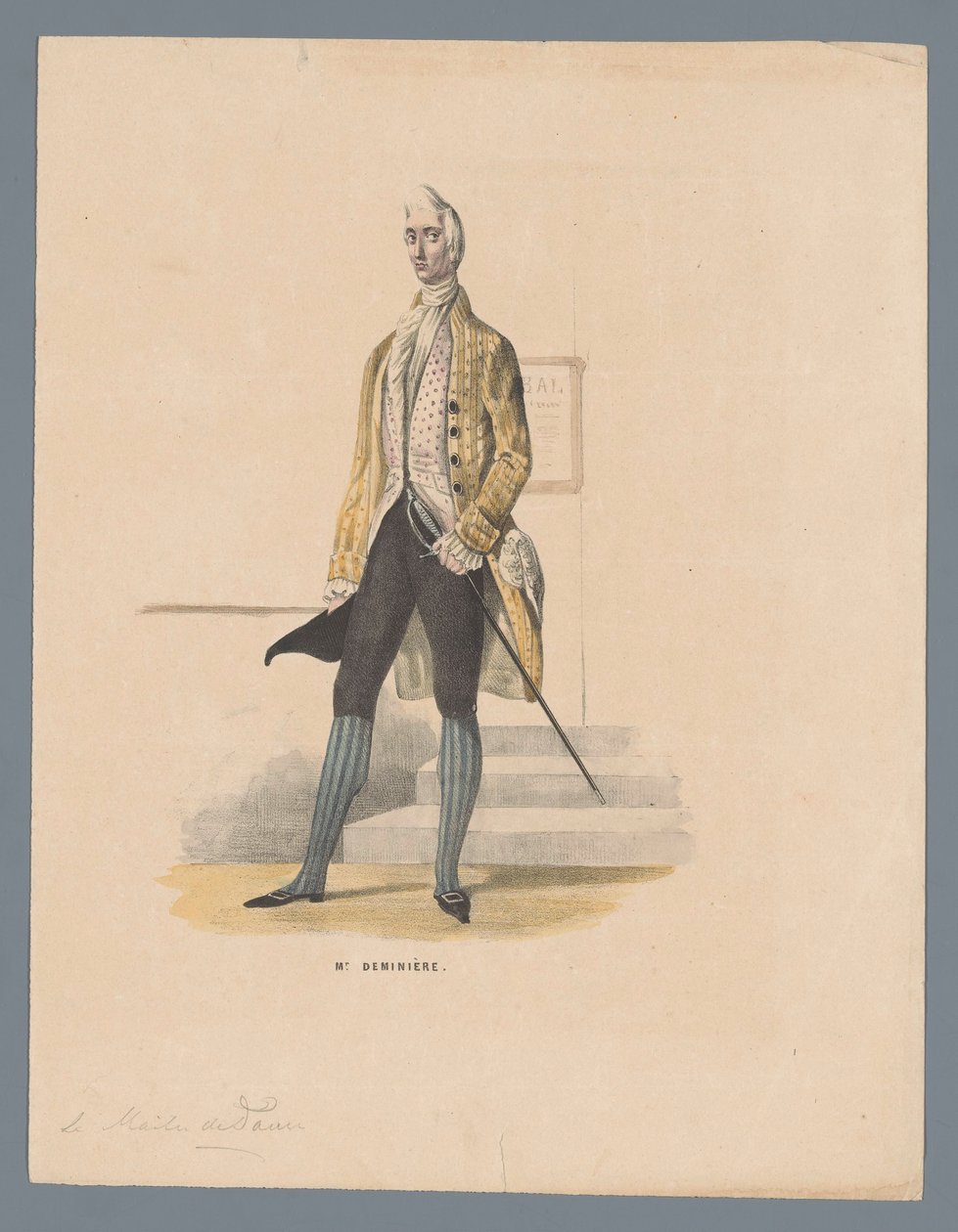 Bay Deminière (nesne üzerindeki başlık) by Elias Spanier (attributed to)