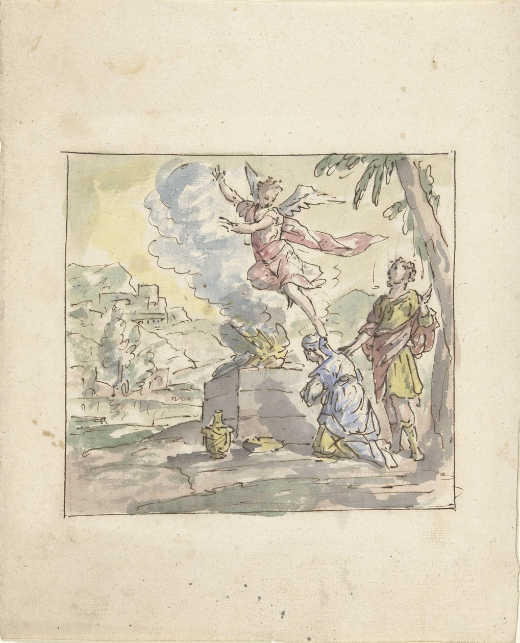 Manoach'ın Kurban Edilmesi by Elias van Nijmegen