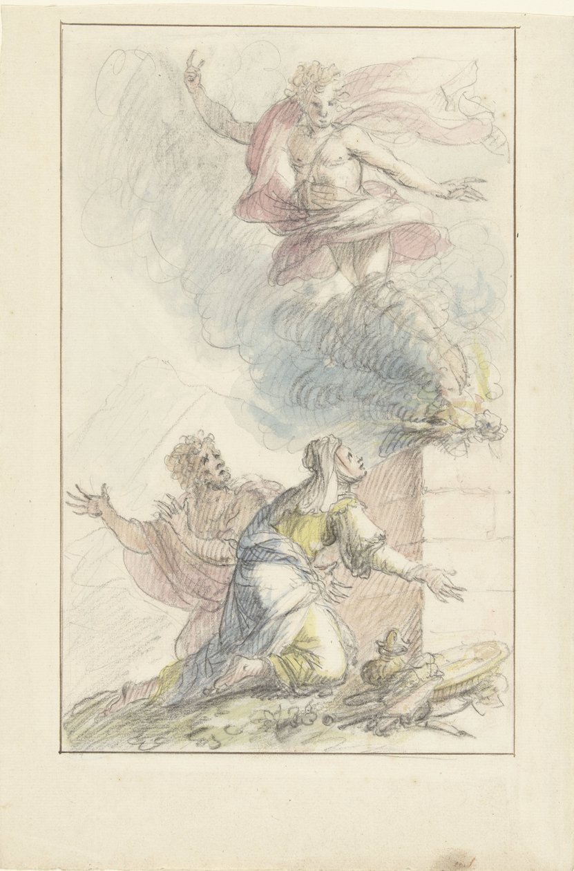 Manoach'ın Kurban Edilmesi by Elias van Nijmegen