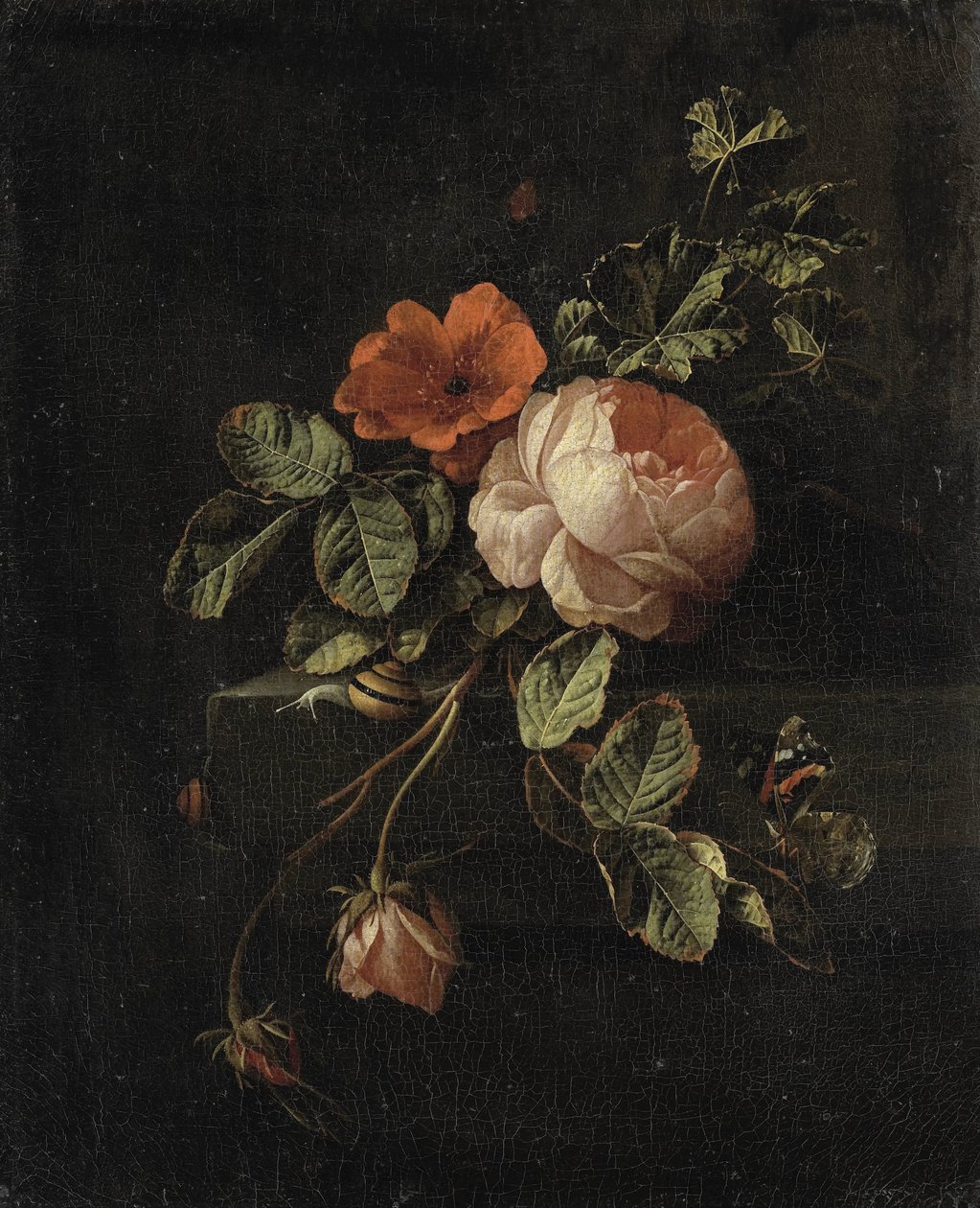 Güllü Natürmort by Elias van den Broeck