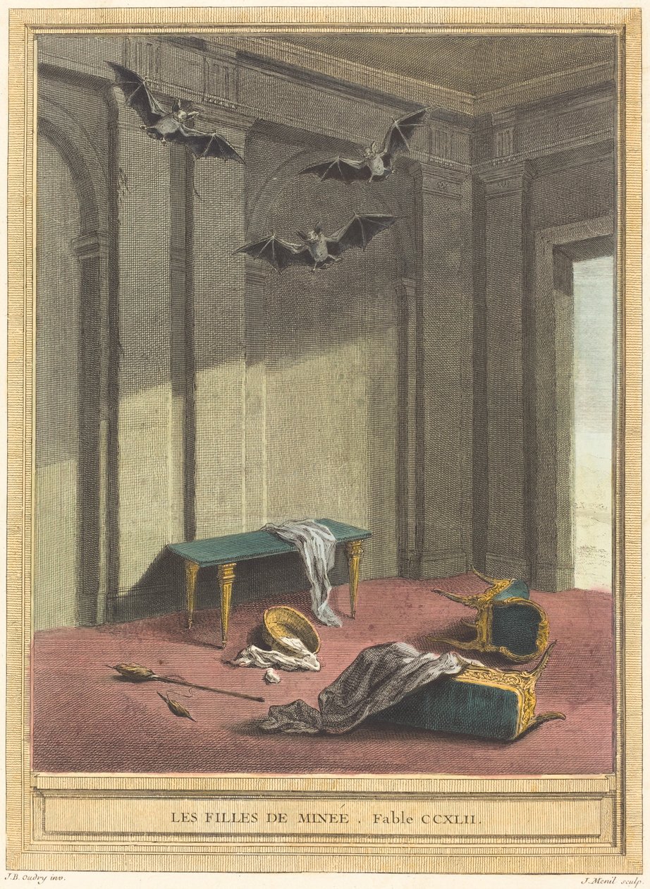Les filles de Minnie (Benim Kızları) by Elie du Mesnil after Jean Baptiste Oudry