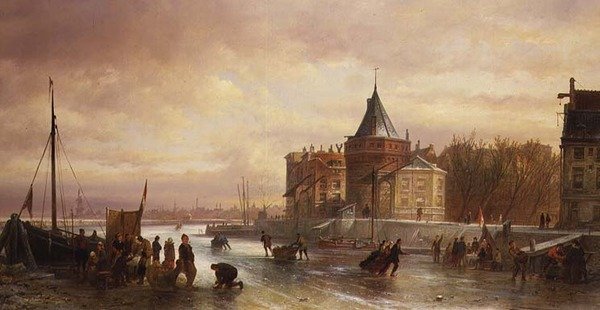 buz pateni sahnesi by Elies Pieter van Bommel