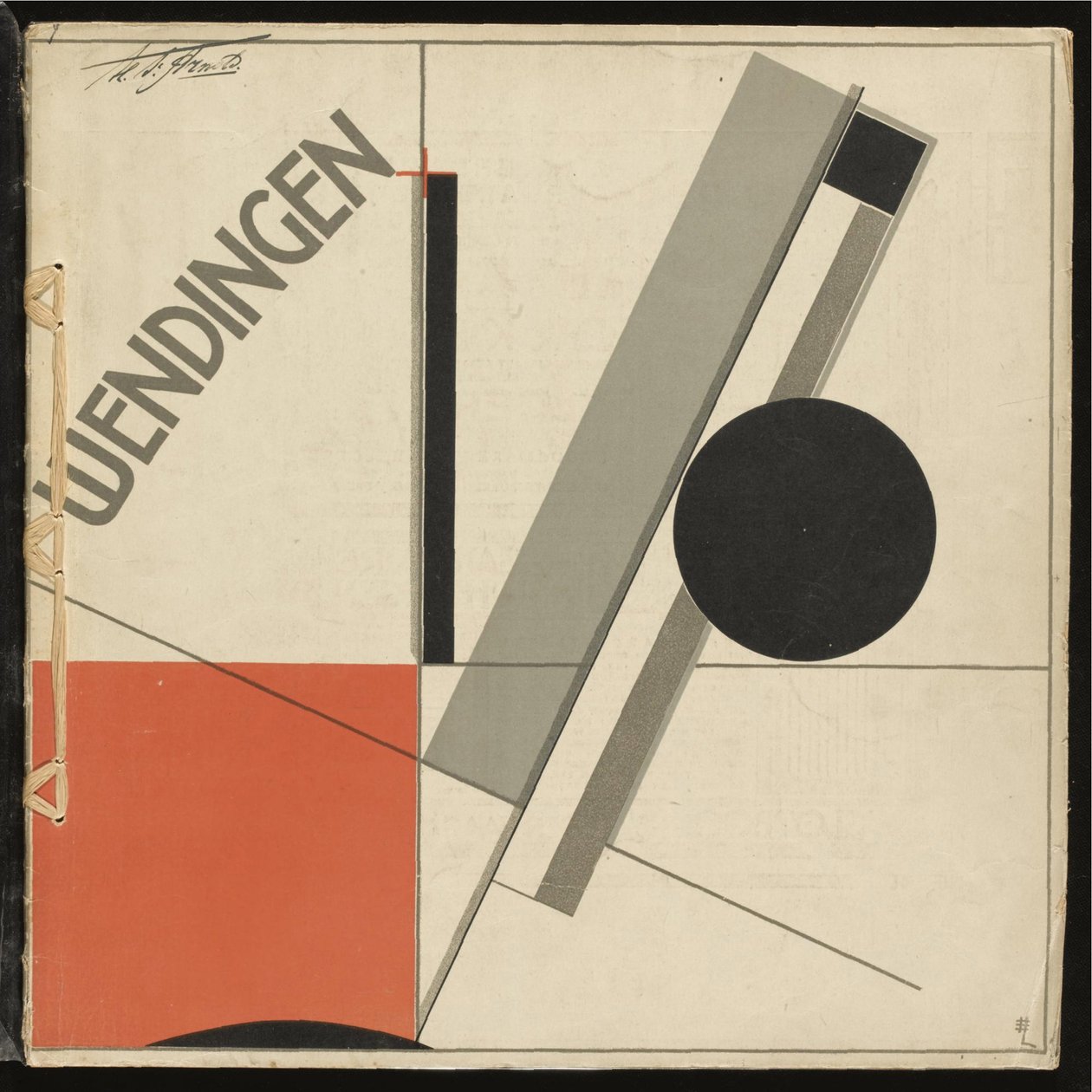 Weendingen No 11 par Lissitzky, El (1890-1941). Renkli litografi, boyut : 33,2x33,2 by Eliezer Markowich Lissitzky