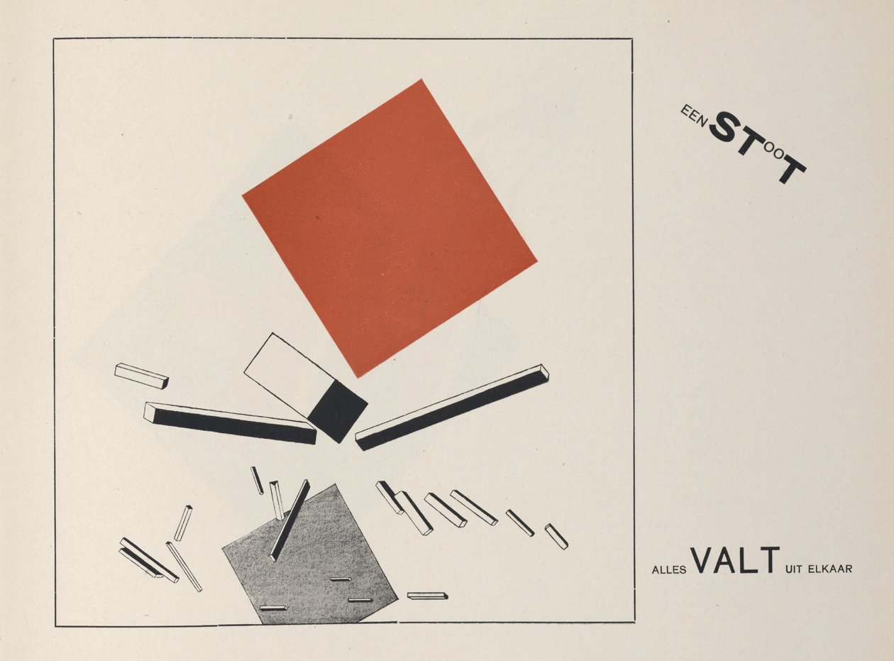 İki Kare Hakkında, 1922. by Eliezer Markowich Lissitzky