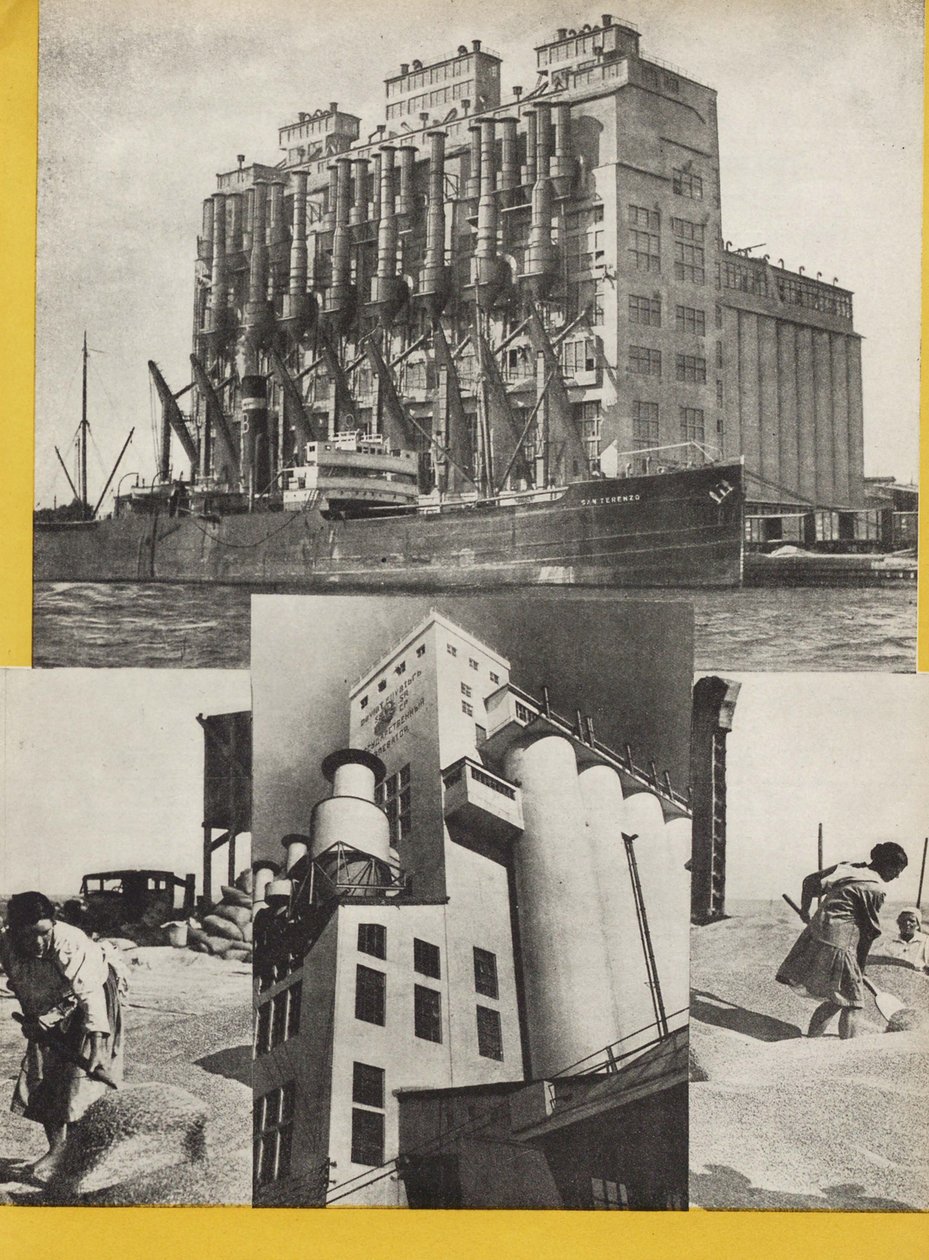 SSCB Sosyalizmi İnşa Eder, 1933'ten bir çizim. by Eliezer Markowich Lissitzky