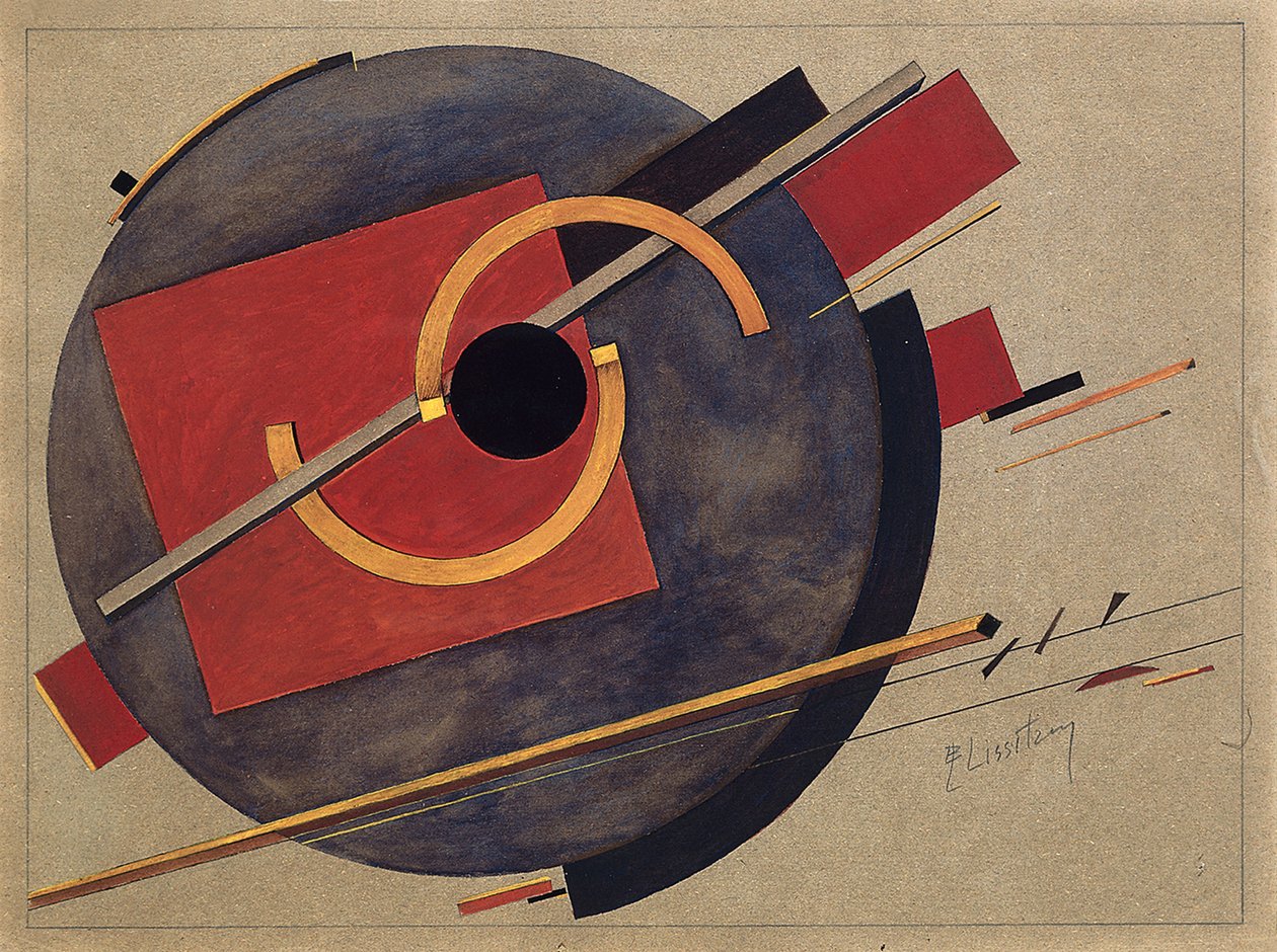 Poster çalışması, 1920 by Eliezer Markowich Lissitzky