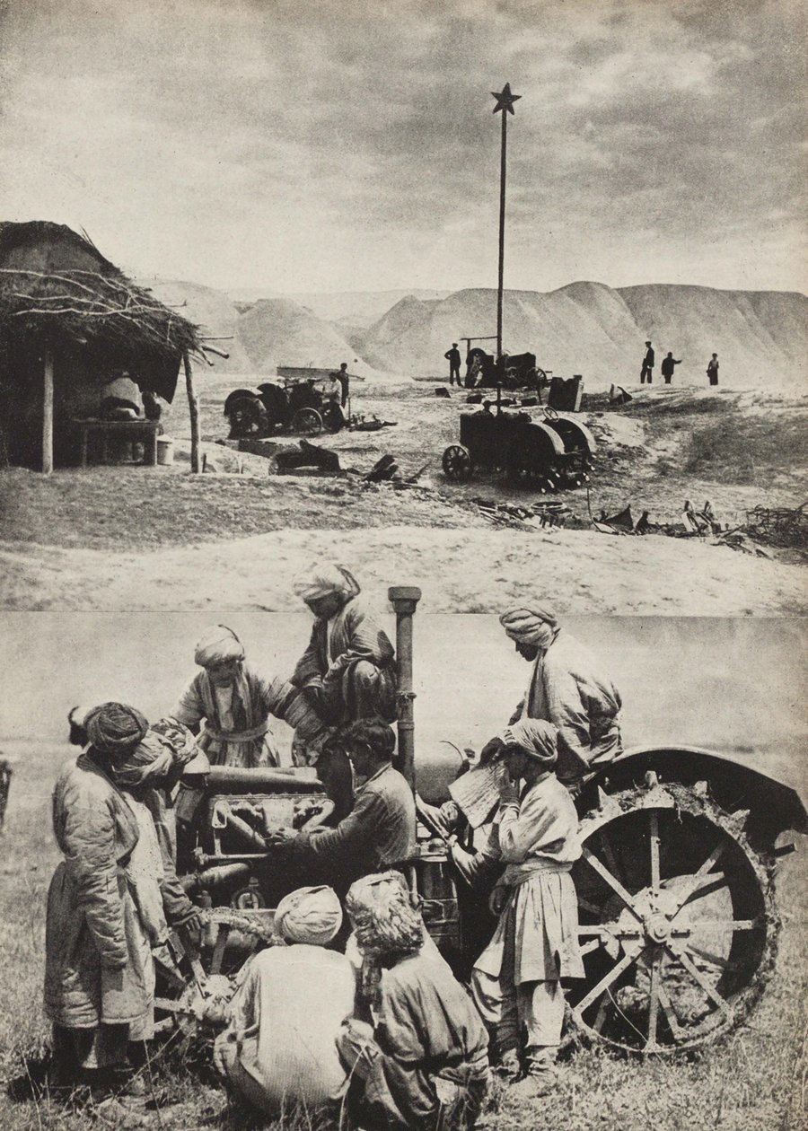 İlk Traktör. SSCB Sosyalizmi İnşa Eder, 1933