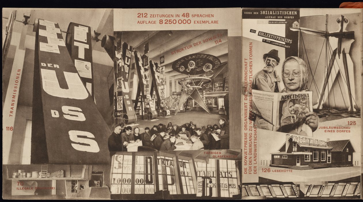 SSCB. Uluslararası Basın Sergisindeki Sovyet pavyonunun kataloğu, Köln, 1928 by Eliezer Markowich Lissitzky