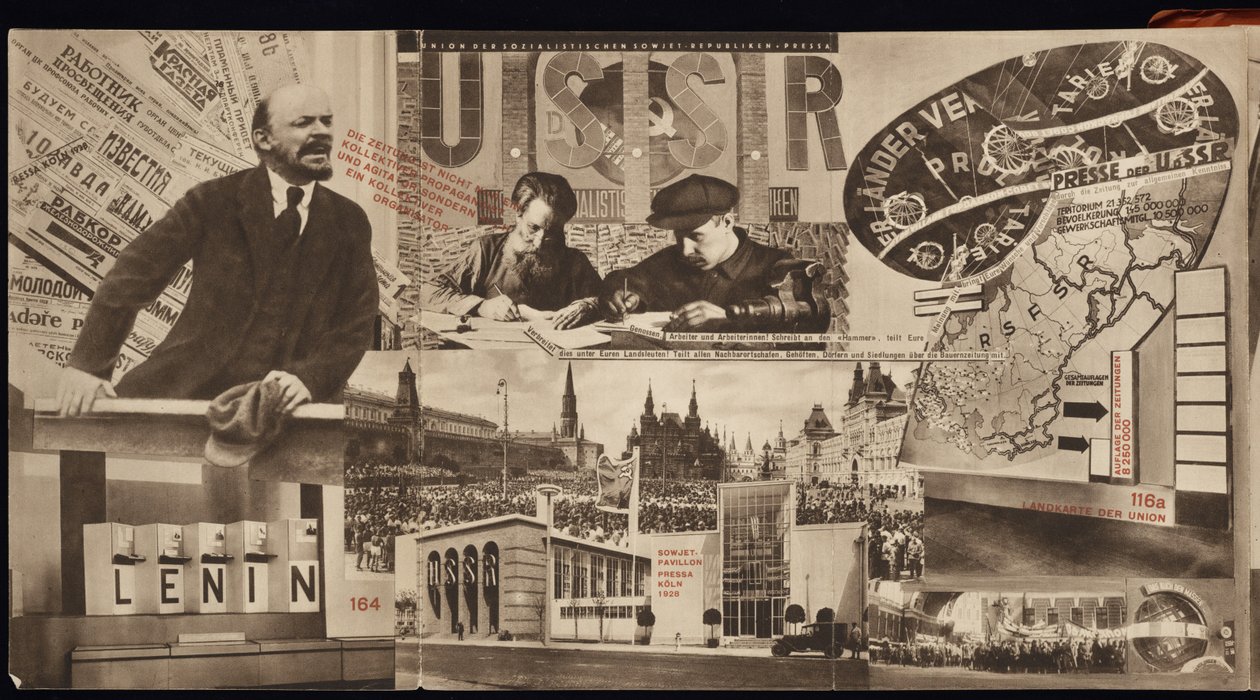 SSCB. Uluslararası Basın Sergisindeki Sovyet pavyonunun kataloğu, Köln, 1928 by Eliezer Markowich Lissitzky