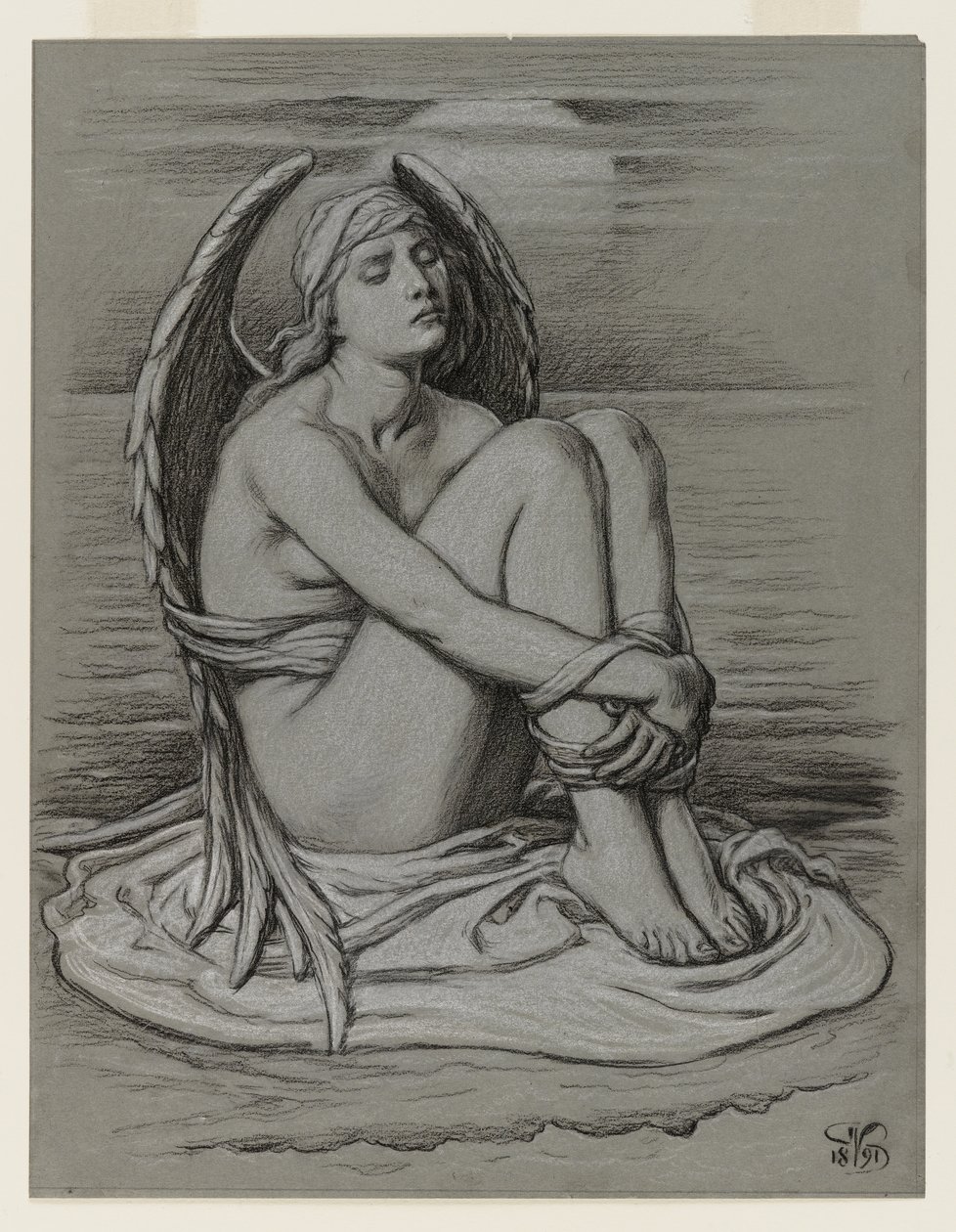bağlı melek by Elihu Vedder