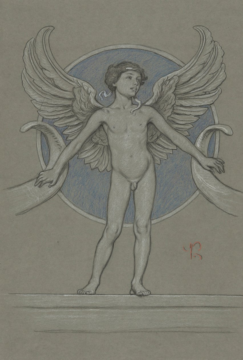 Kanatlı Çocuk + Bereket by Elihu Vedder