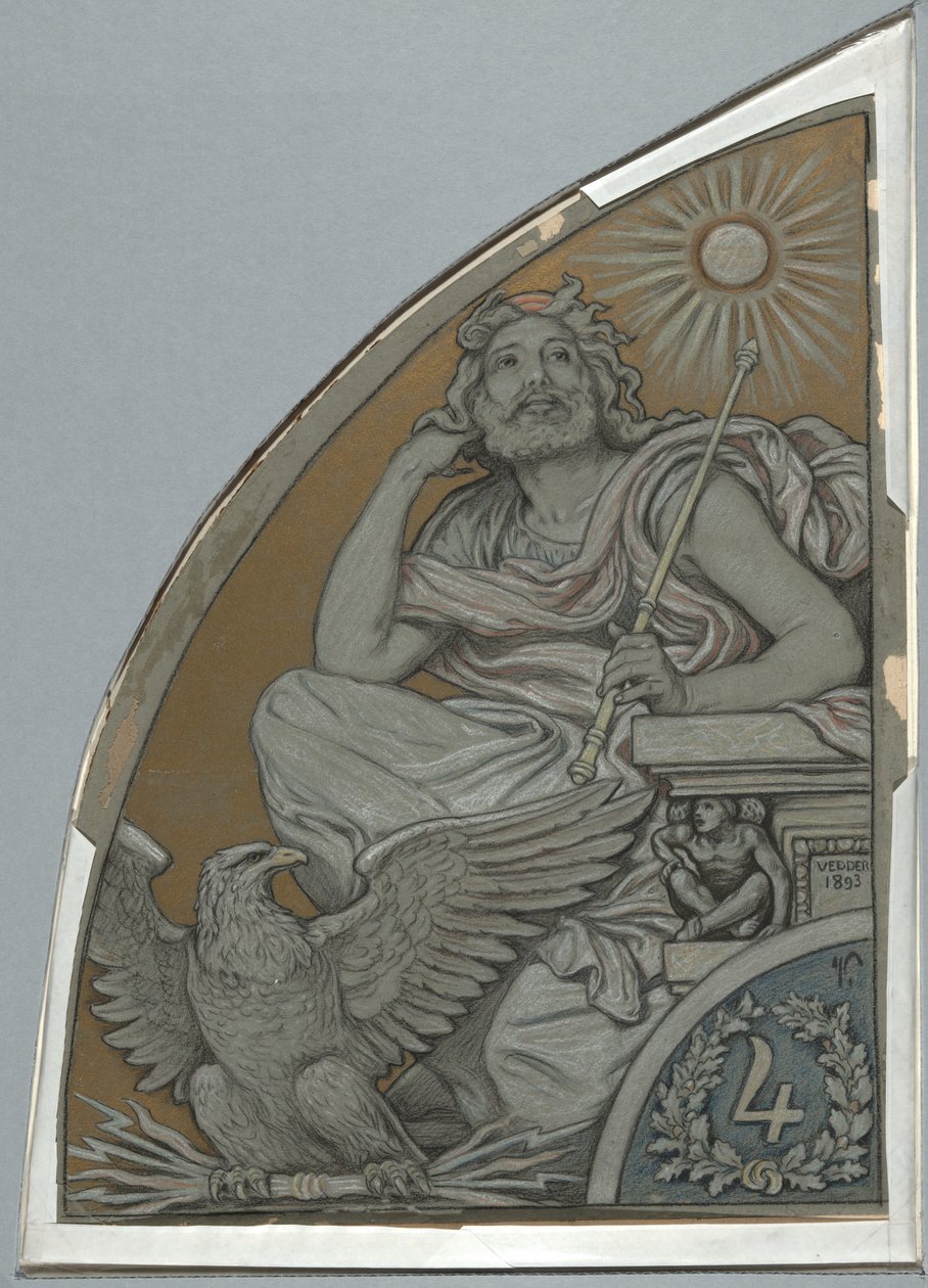 Jüpiter için çizgi film by Elihu Vedder