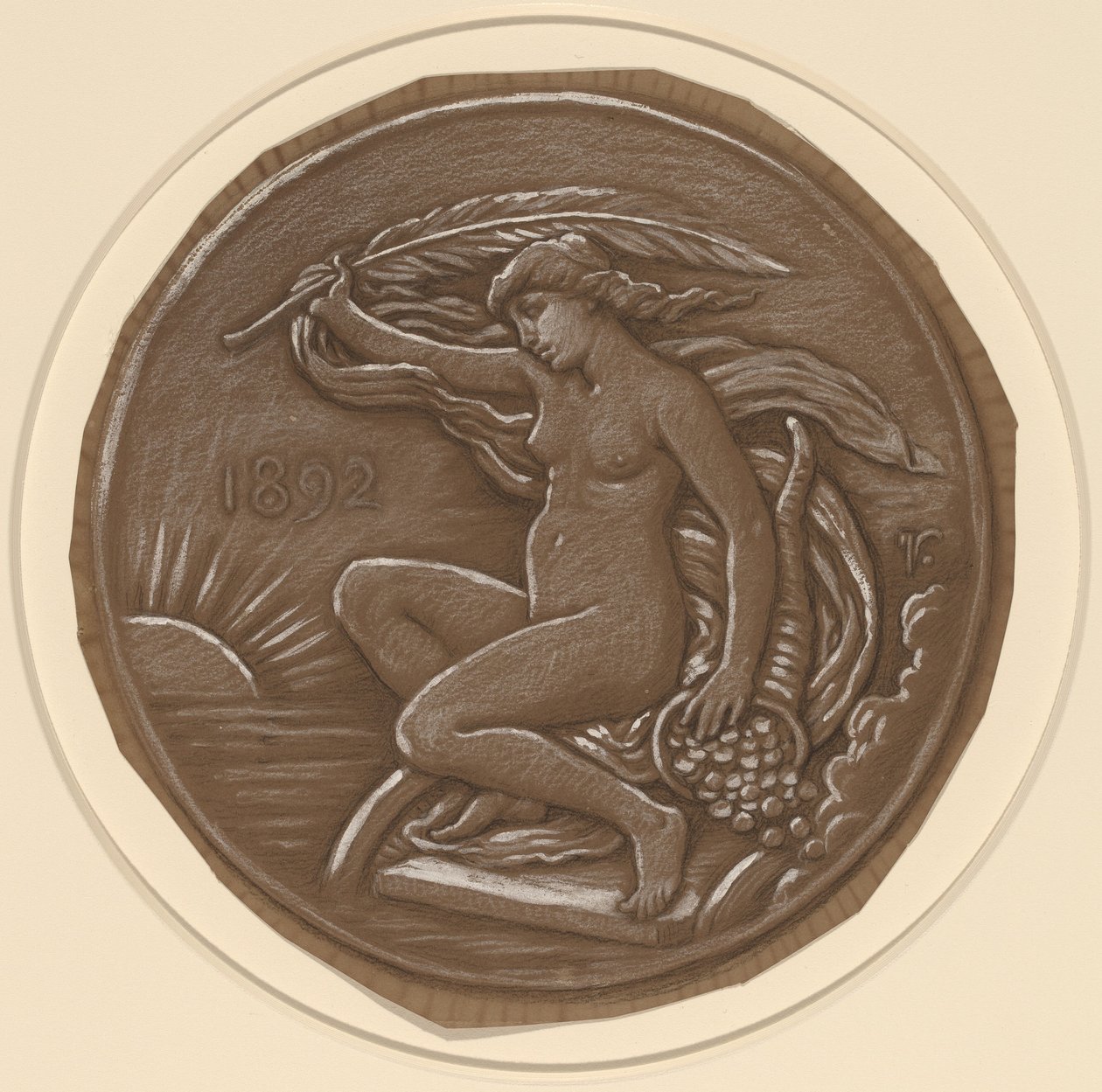 Fortune Yıldızı için Çizim by Elihu Vedder