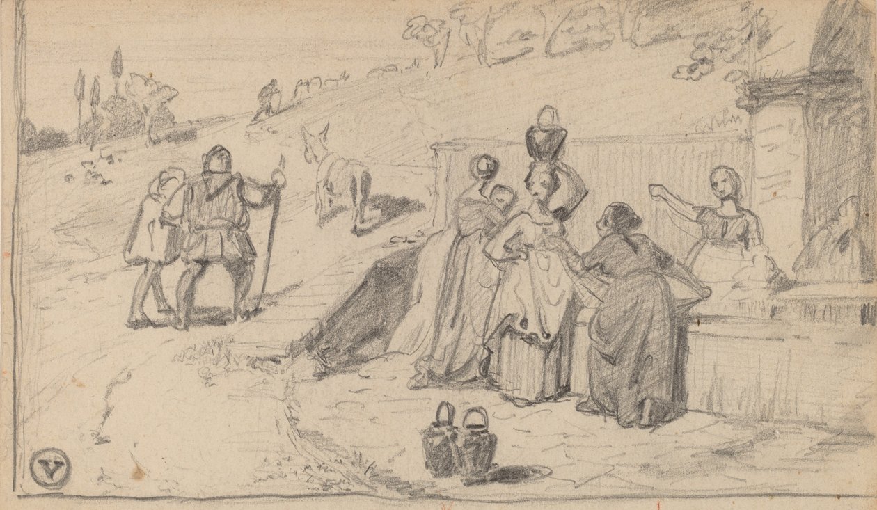 Baba ve Oğul, c. 1859. by Elihu Vedder