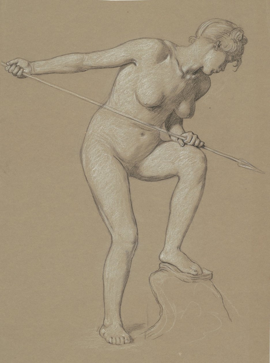 Mızraklı Kız Yunus, c. 1900. by Elihu Vedder