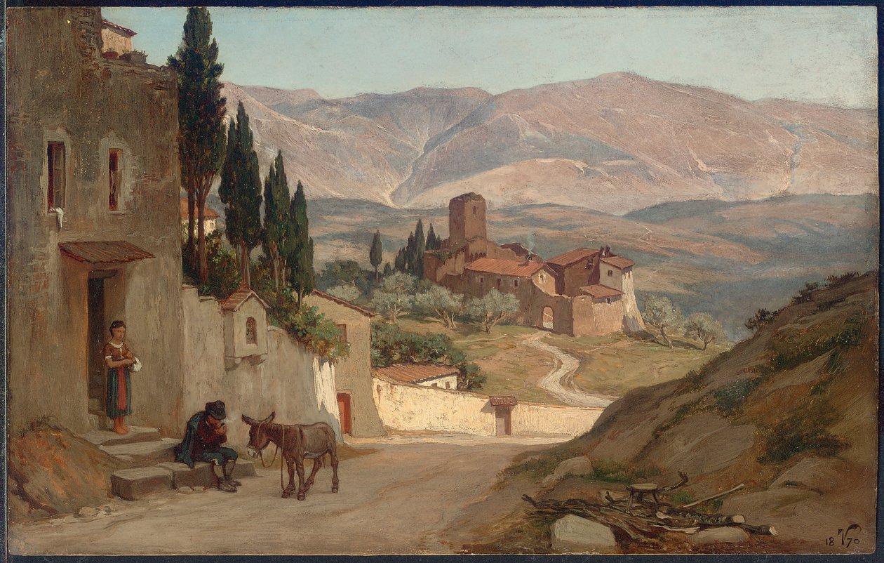Perugia yakınlarında, 1870 by Elihu Vedder