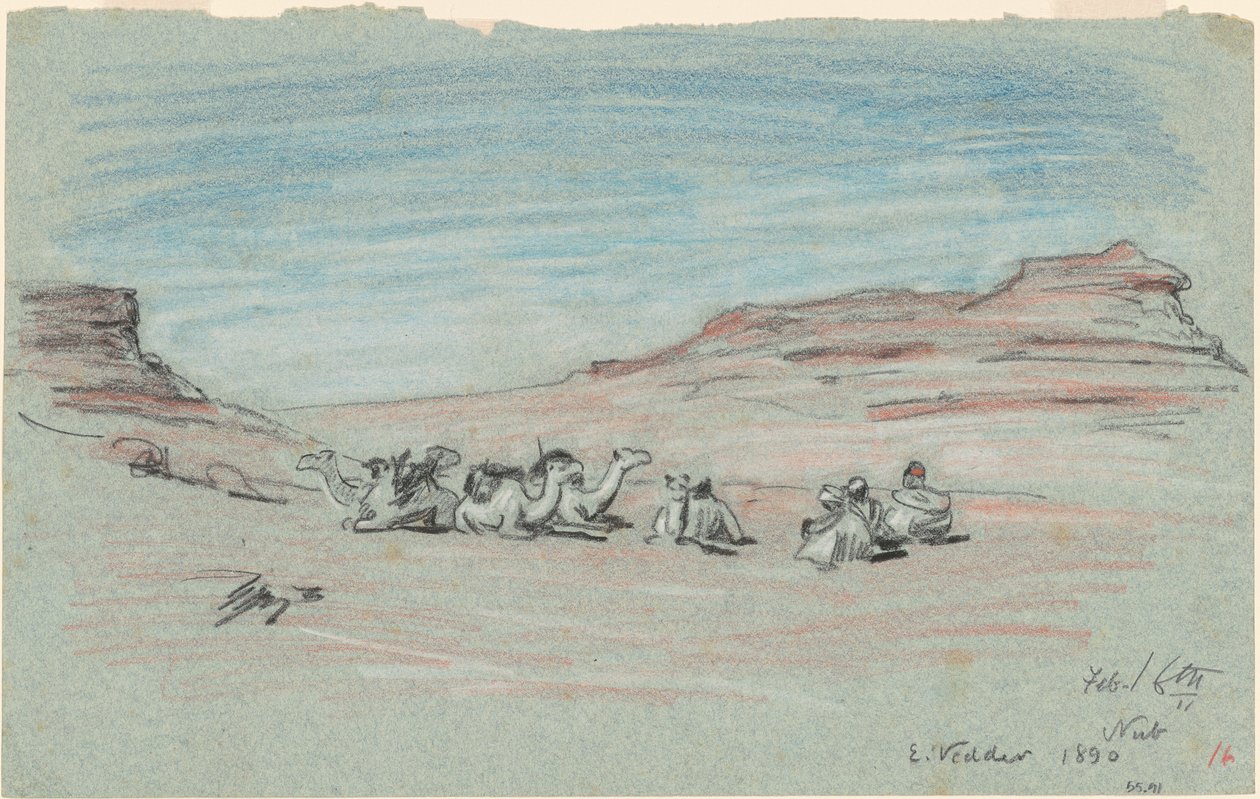 Nil Yolculuğu, No. 20, 1890. by Elihu Vedder