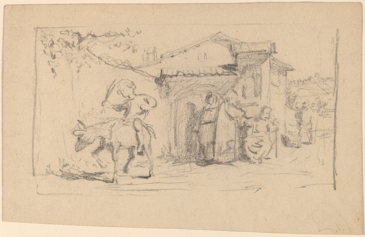 oğlu ve eşek by Elihu Vedder