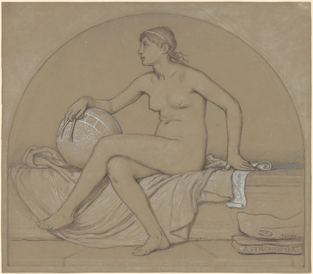 "Astronomi" Çalışması by Elihu Vedder