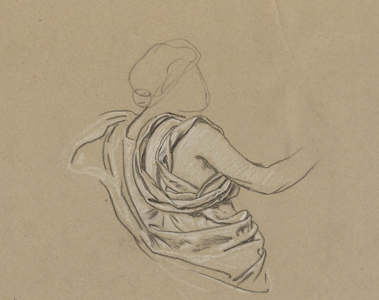 Sonbahar Figürü Çalışması by Elihu Vedder