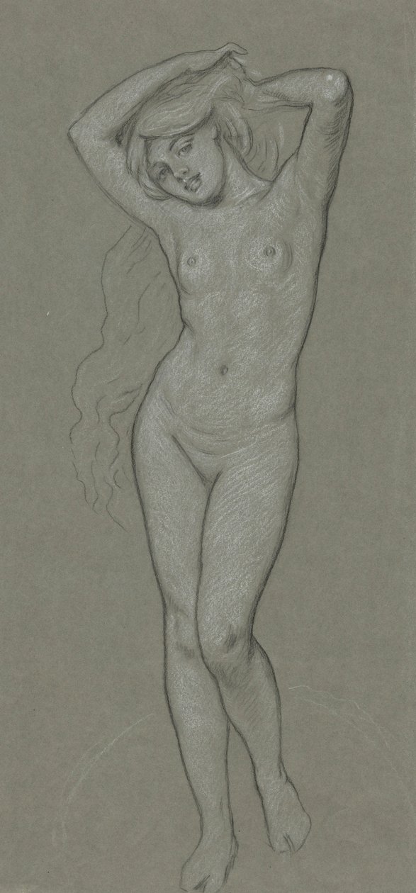 Venüs Figürü Çalışması by Elihu Vedder