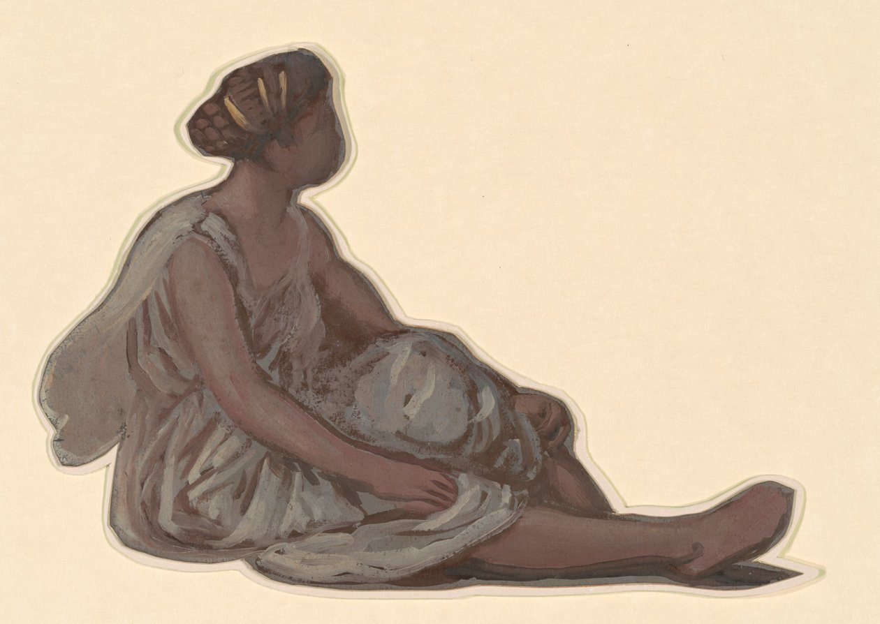 "Yunan Kızları Yıkanıyor" Çalışması by Elihu Vedder