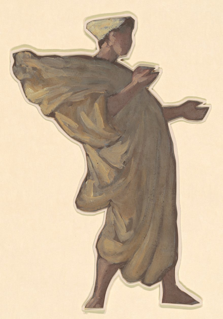 Yunan Kızlarının Banyo Yapması Çalışması, c. 1872. by Elihu Vedder