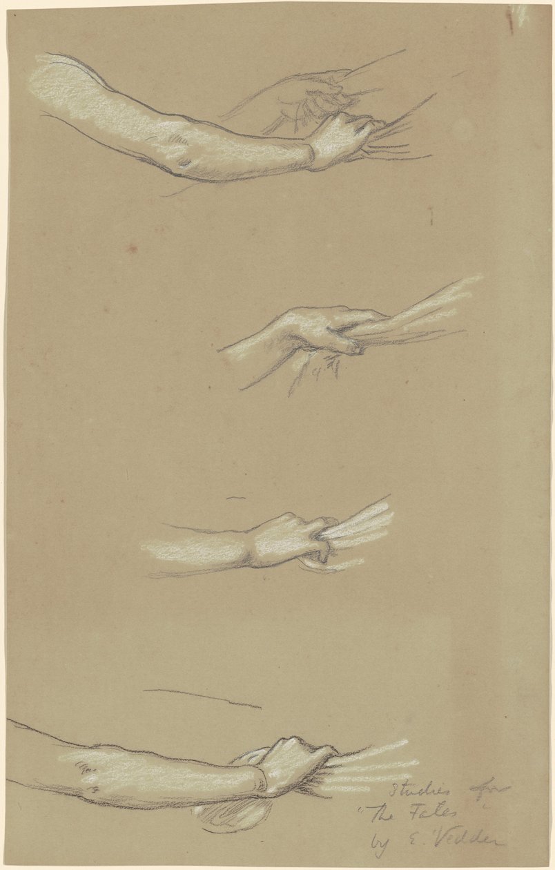 "Yıldızlarda Toplanan Kaderler" Çalışması by Elihu Vedder