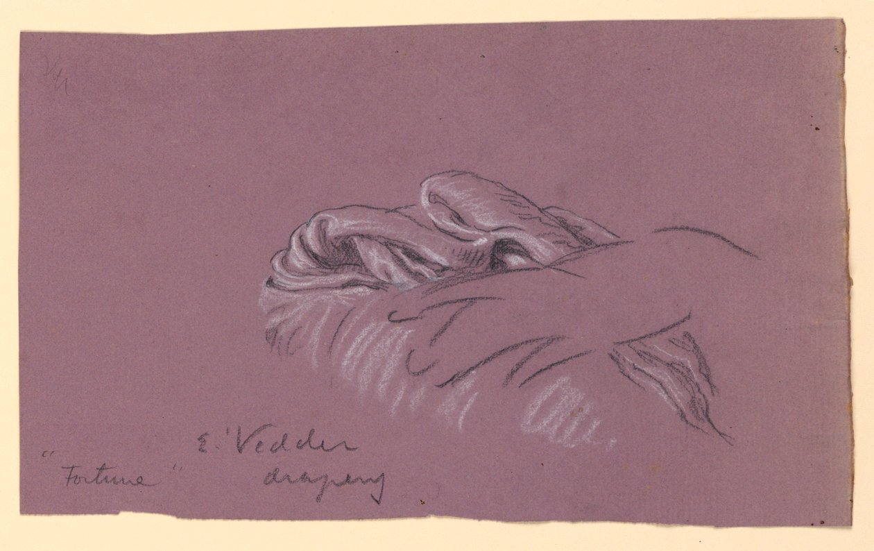 "Fortune" Perdelik Çalışması by Elihu Vedder