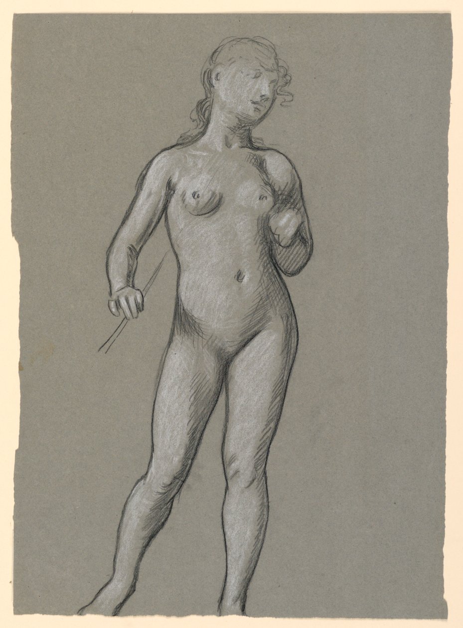 Çıplak Kadın Çalışması by Elihu Vedder