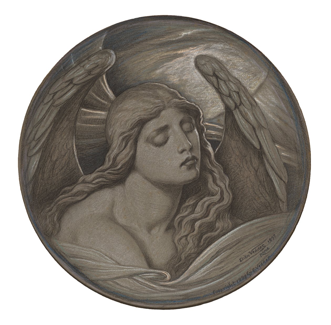 "Kölelikteki Ruh" Çalışması by Elihu Vedder