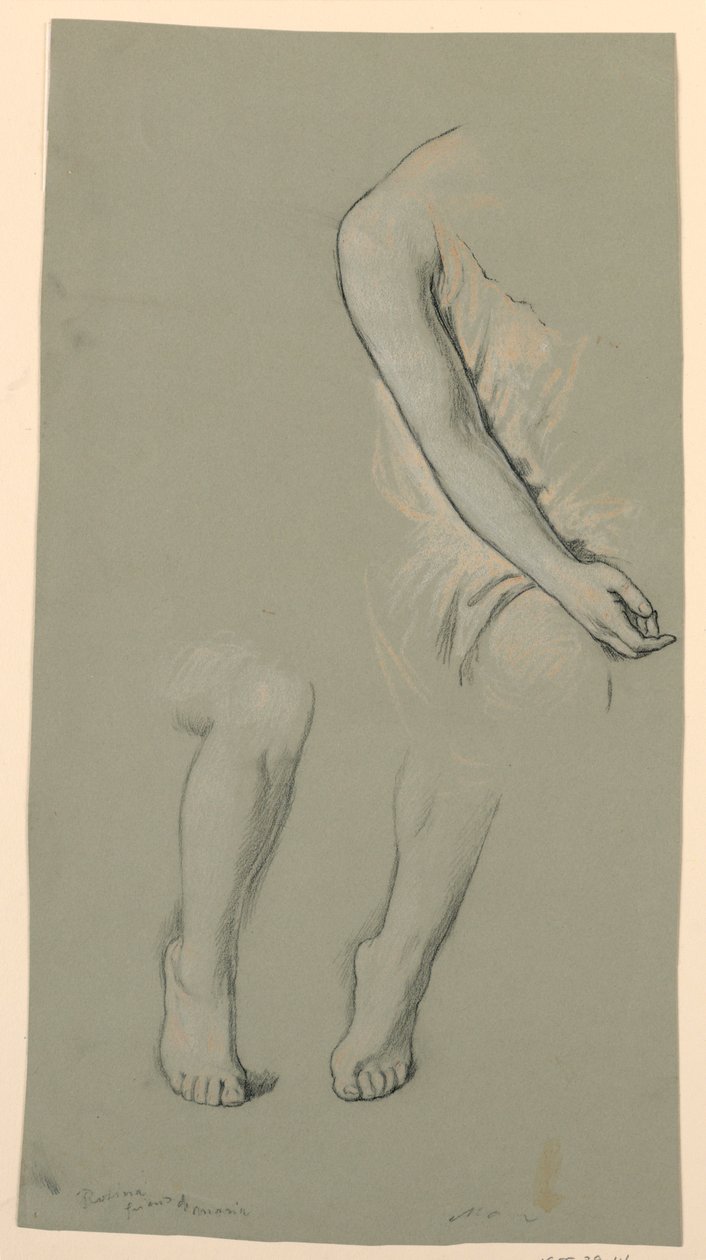 Bir modelin incelenmesi by Elihu Vedder