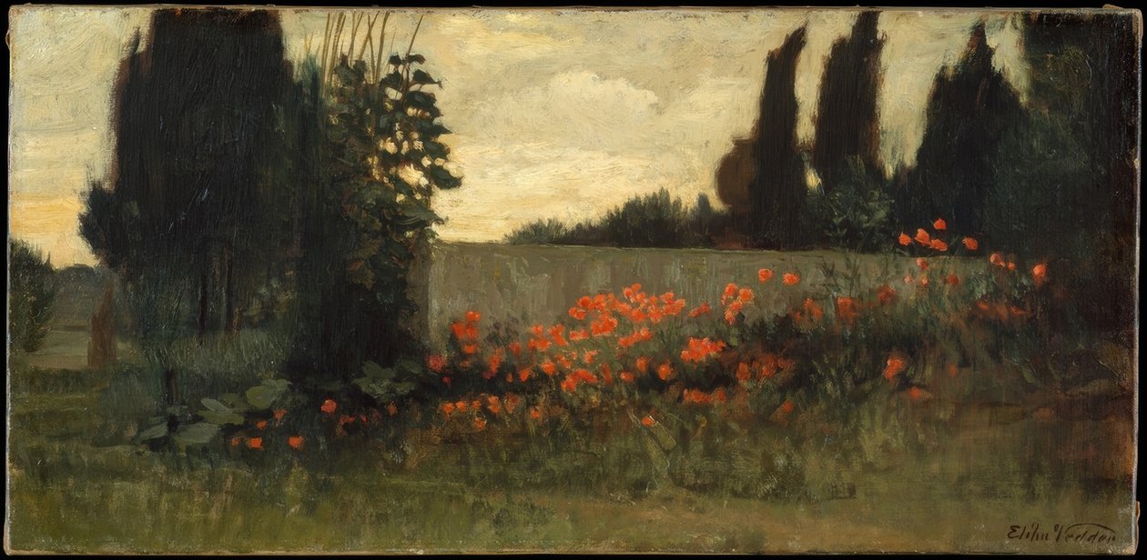 Selvi ve haşhaş by Elihu Vedder