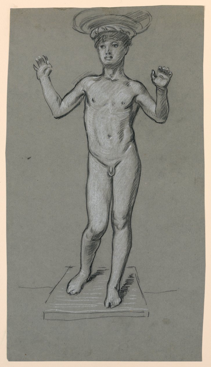 bir çeşme tasarımı için şekil çalışması by Elihu Vedder