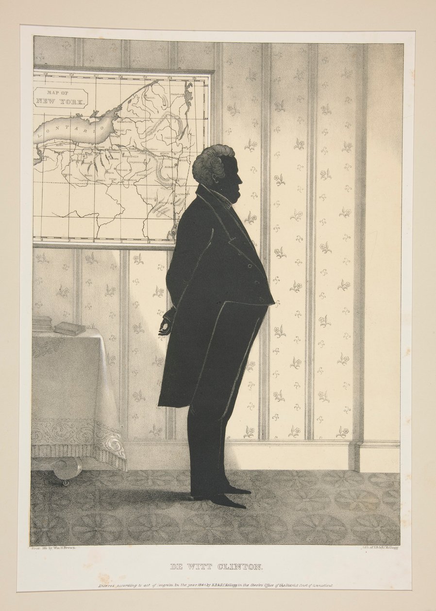27 portreden oluşan bir setten De Witt Clinton by Elijah C. Kellogg