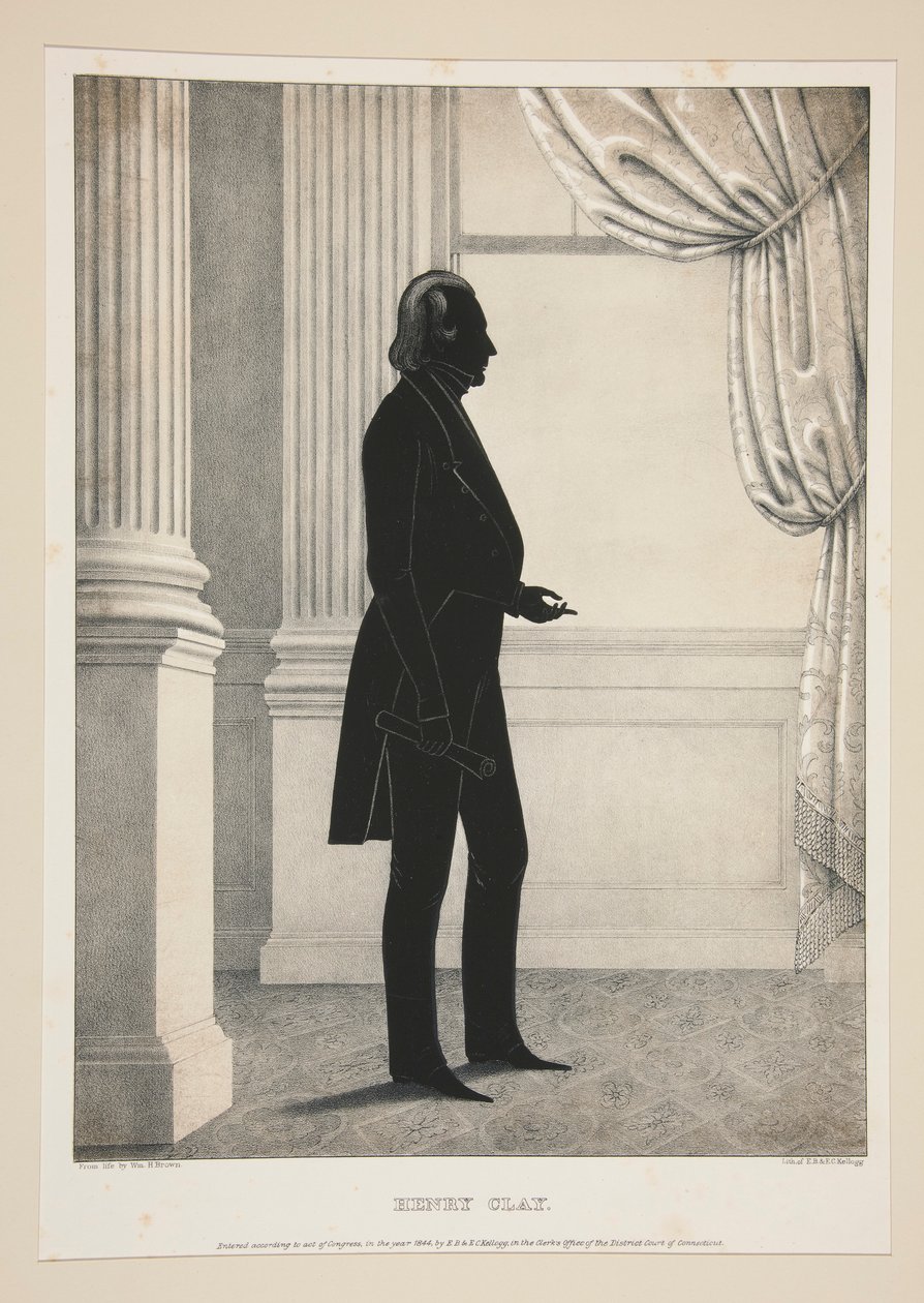 Henry Clay, 27 portreden oluşan bir setten by Elijah C. Kellogg