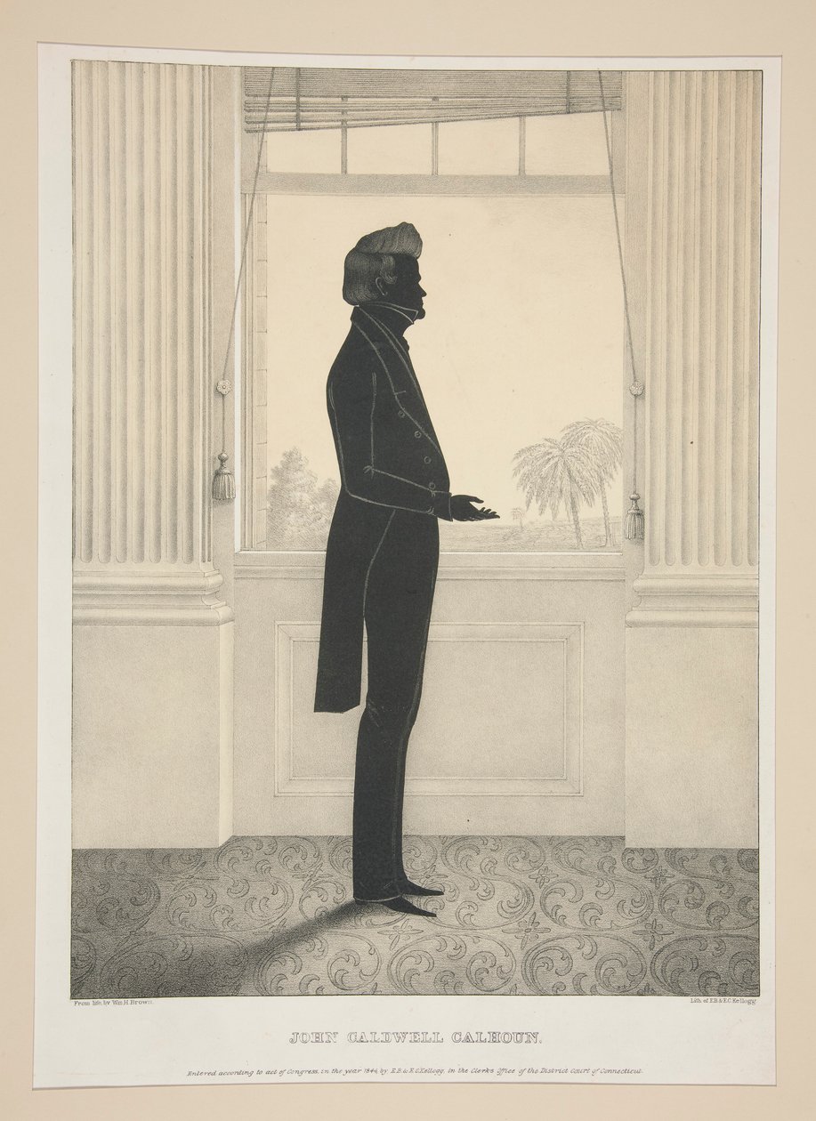 John Caldwell Calhoun, 27 portreden oluşan bir setten by Elijah C. Kellogg